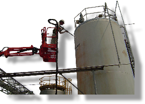 dry ice blasting in petrochemical plant